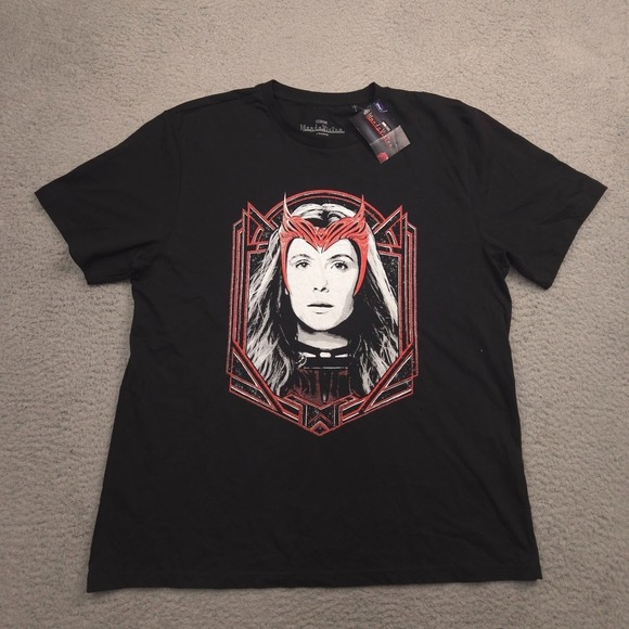 Marvel Other - Marvel WandaVision Scarlet Witch Men's T-Shirt XL Black Disney Marvel Studios‎